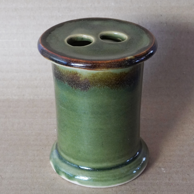 Moss Green Viking Bird Toothbrush holder