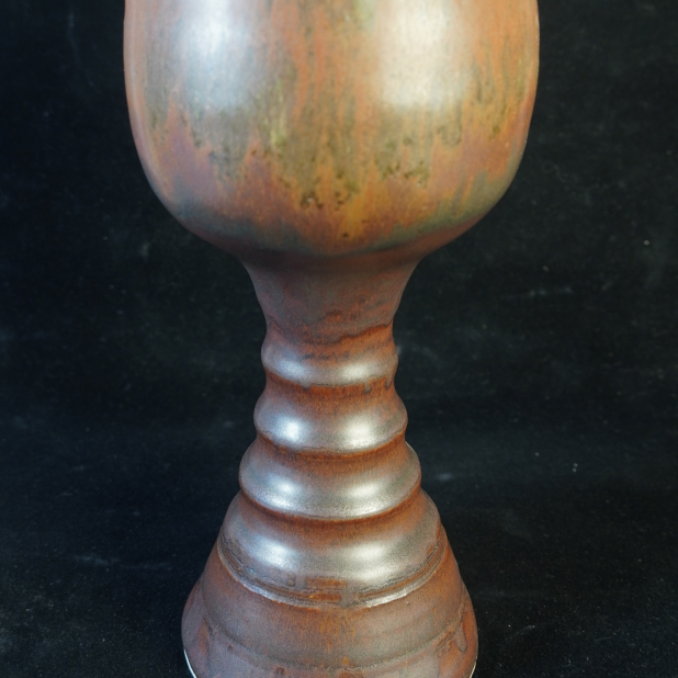 Rustic Manly Crusader Knight Goblet, Mead Cup handmade pottery