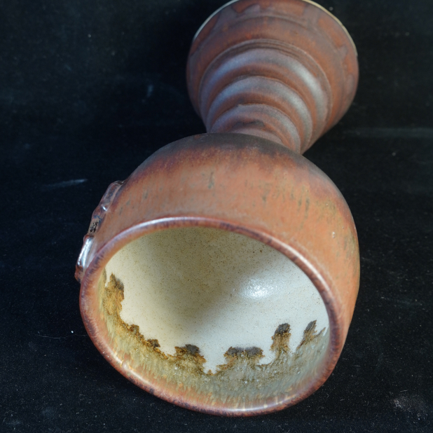Rustic Manly Crusader Knight Goblet, Mead Cup handmade pottery