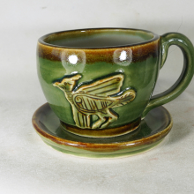 jumbo celtic vking bird latte cup