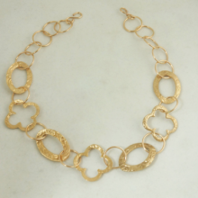 Bronze Clover Necklace